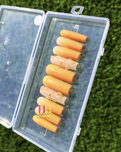 Lover ! ,  (REUSABLE) Press On Nails Size M & S 