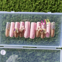 Lady! (REUSABLE) Press On Nails, Size M & S  - Thumbnail 1