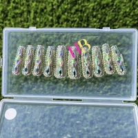 Money Girl ! (REUSABLE) Press On Nails Size M , S, L - Thumbnail 2