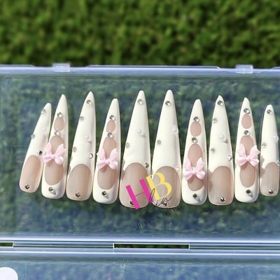 Ballet ! (reusable) press on nails size m & s 