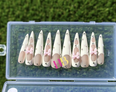 Ballet ! (REUSABLE) Press On Nails Size M & S 