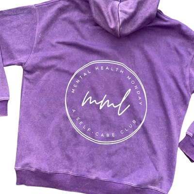 Amethyst self-care club hoodie