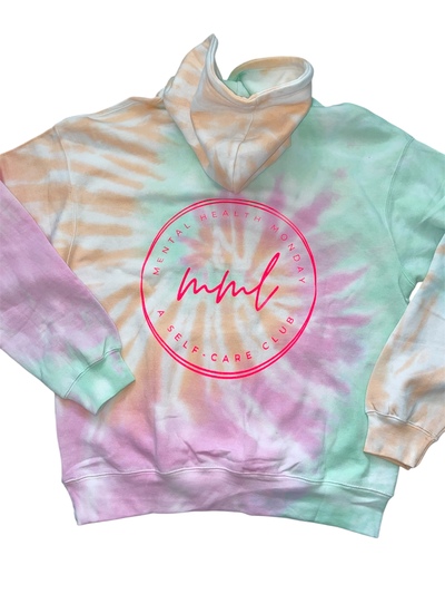 TIE-DYE SELF-CARE CLUB HOODIE