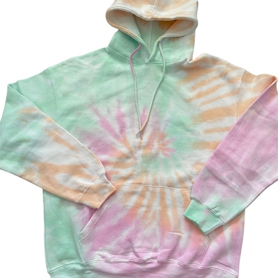 Tie-dye self-care club hoodie