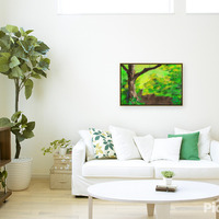 Emerald Haven 24 X 24 Art Print - Thumbnail 3