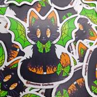 Spooky Kitty Sticker - Thumbnail 1