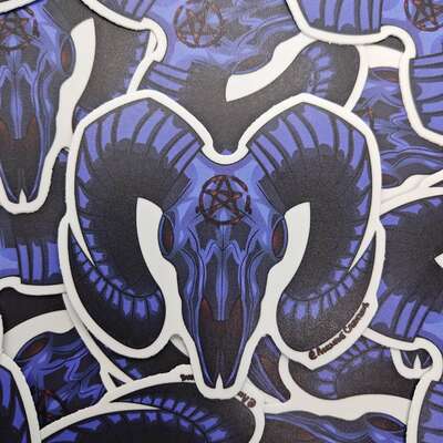 Animal skull stickers