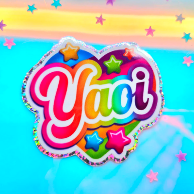 Yaoi glitter sticker