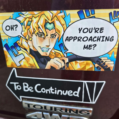 Dio bumper sticker