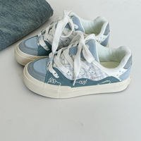 Blue Kitty Dots Sneakers - Thumbnail 3