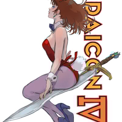 Daicon iv transparent sticker