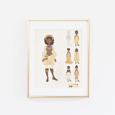 Copy of yellow witch - outfit ideas print