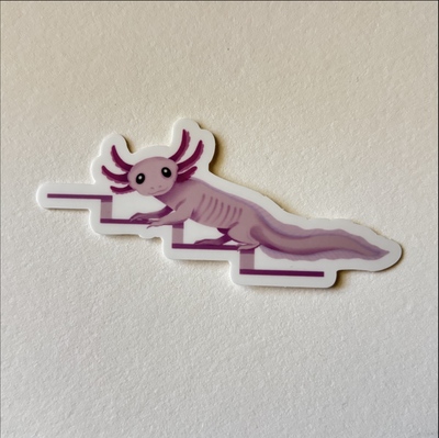 Axolotl on the Pink Stairs