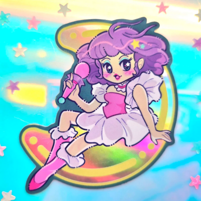 Creamy mami holographic sticker