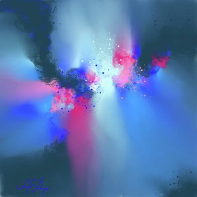 Vivid horizon 24 x 24 art print