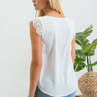 Lace Trim Blouse - Thumbnail 4