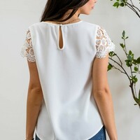 Lace Sleeve Blouse - Thumbnail 3