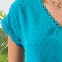 Swiss Dot Blouse - Thumbnail 2