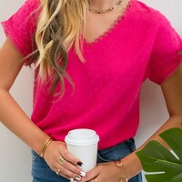 Swiss Dot Blouse - Thumbnail 1