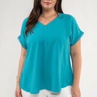 Plus Swiss Dot Top - Thumbnail 1