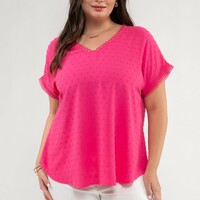 Plus Swiss Dot Top - Thumbnail 2