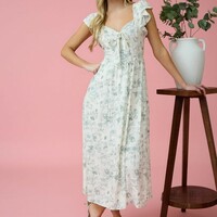 Floral Midi Dress - Thumbnail 2