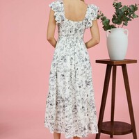 Floral Midi Dress - Thumbnail 7