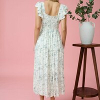 Floral Midi Dress - Thumbnail 4