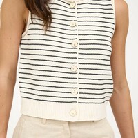 Stripe Sweater Tank - Thumbnail 1