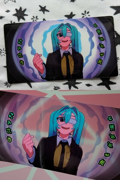 Miku Monitoring Transparent Sticker