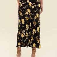 Black Floral Skirt - Thumbnail 2