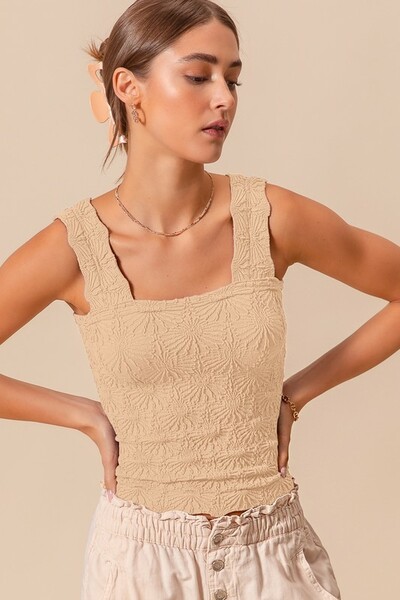 Floral Texture Tank