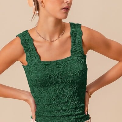 Floral texture tank - Thumbnail 2