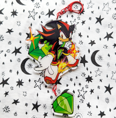CLEARANCE Shadow The Hedgehog Dangle Charm