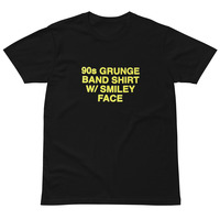 Free Shipping-90s GRUNGE BRAND SHIRT W/ SMILEY FACE TEE - Thumbnail 1