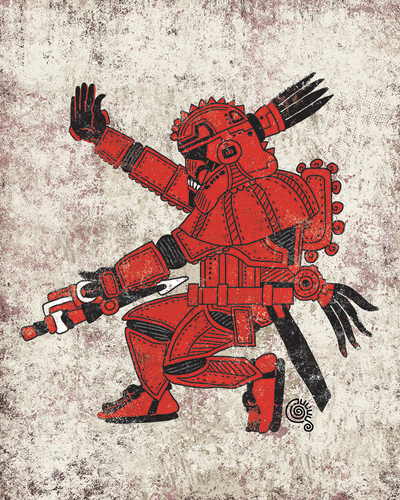 GalAztec SithTrooper Art Print