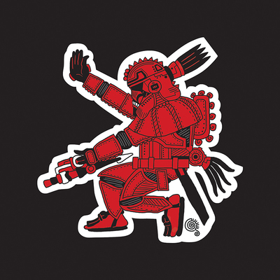 GalAztec SithTrooper Sticker