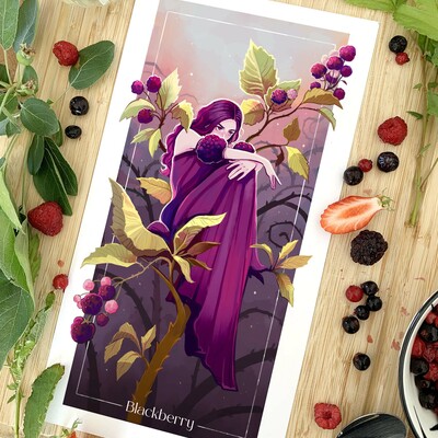 Fruit lady - blackberry