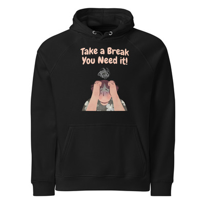 Custom Eco Raglan Hoodie | Unisex Organic Cotton with Front Print