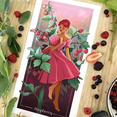 Fruit lady - raspberry