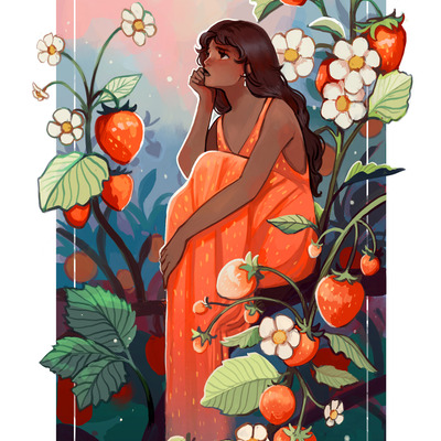 Fruit lady - strawberry