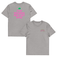 Unisex Organic Cotton T-Shirt with Front Embroidery & Back Print - Thumbnail 19