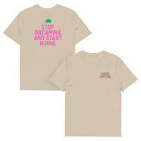 Unisex Organic Cotton T-Shirt with Front Embroidery & Back Print - Thumbnail 20