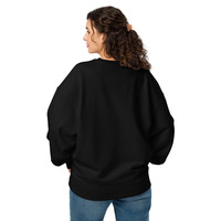 Women’s Organic Oversized Sweatshirt with Front Print - Thumbnail 3
