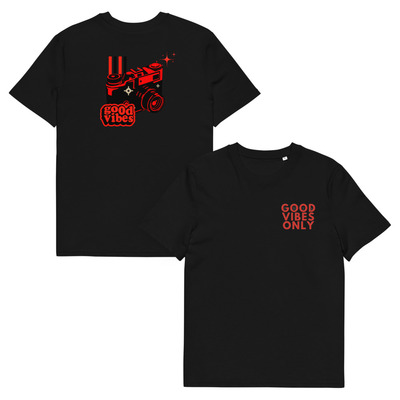 Unisex Organic Cotton T-Shirt | Front Embroidered & Back Printed