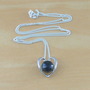 Sterling Silver Black Freshwater Pearl Pendant & Chain/Black Pearl Pendant/Black Necklace/Pearl Jewellery/Pearl Jewelry/Black Pearl Necklace/UK-1