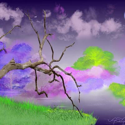 Whispers of twilight - 24 x 36 art print