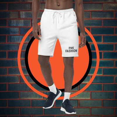 Pme fashion basic black letters men's fleece shorts