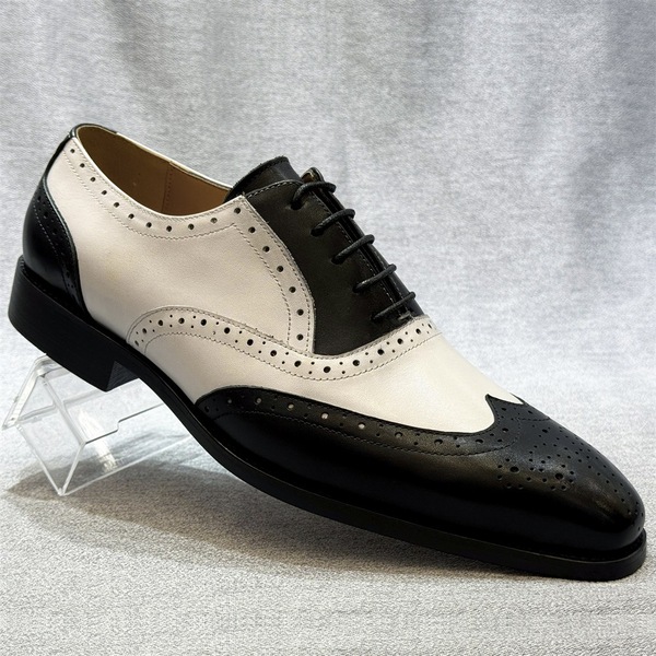Men's brogue business casual leather shoes