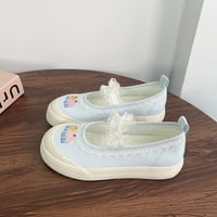 Sweet Cupcake Knot Embroidered Canvas Shoes - Thumbnail 4